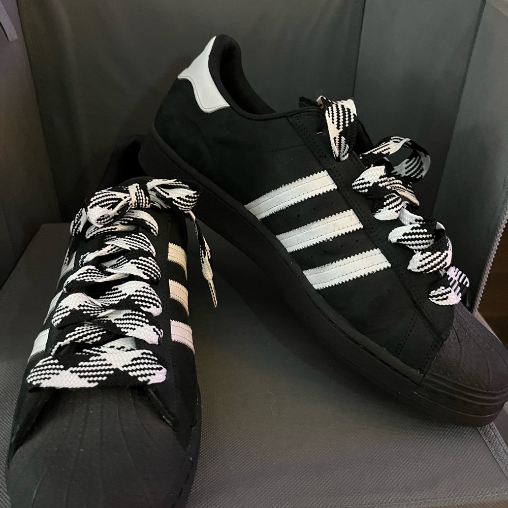 Adidas Black and White Superstar Sneakers- New (without box)
